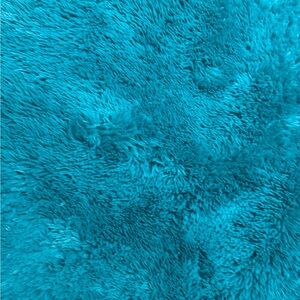 Fluffy Teal Rug